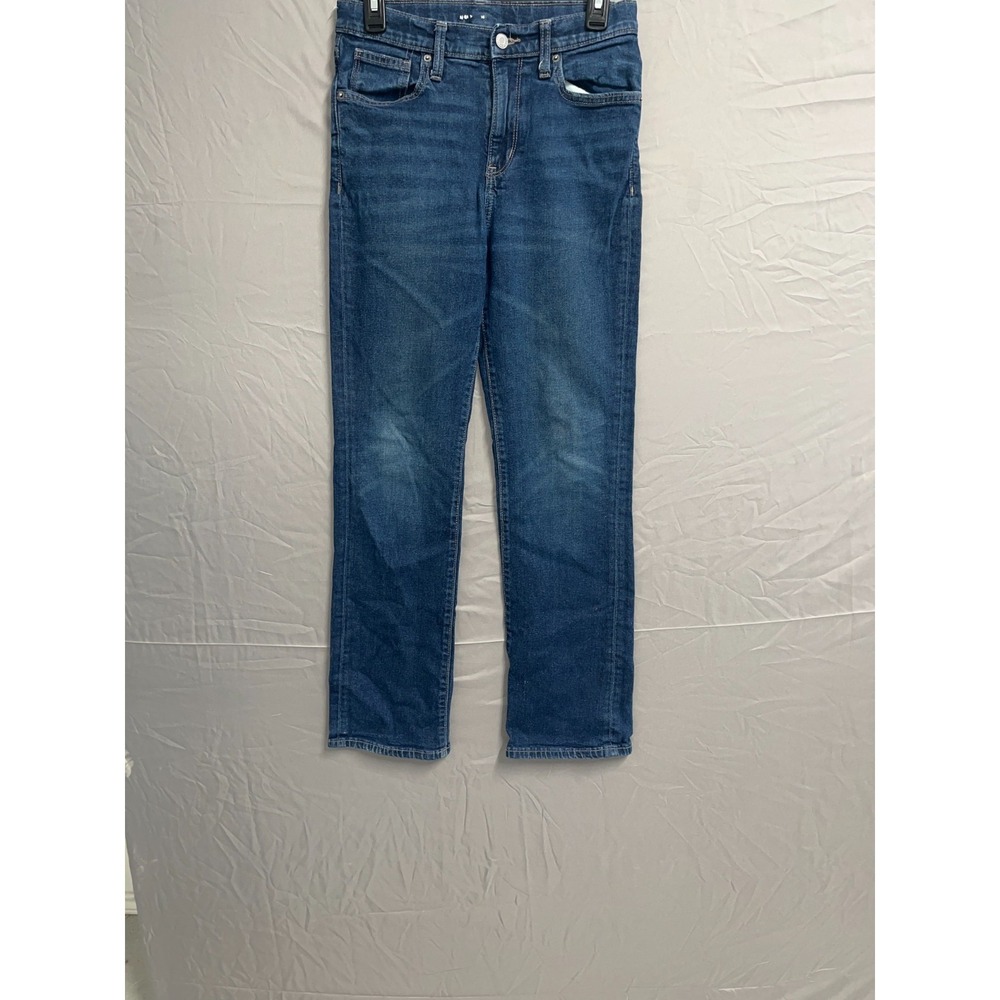 Old Navy Jeans Boys 16 Blue Denim Cotton Stretch Medium Wash Straight Leg Casual